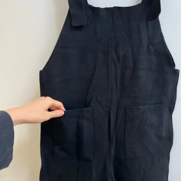 Zara Knit Overalls Jumpsuit M - Picture 5 of 9